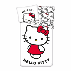 Jerry Fabrics Bavlněné povlečení 140x200 + 70x90 cm - Hello Kitty