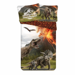 Jerry Fabrics Bavlněné povlečení 140x200 + 70x90 cm - Jurský svět