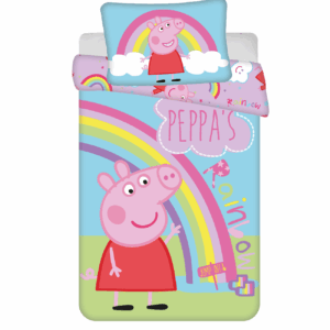 Jerry Fabrics Bavlněné povlečení 140x200 + 70x90 cm - Prasátko Peppa "PEP016"