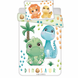 Jerry Fabrics Povlečení do postýlky 100x135 + 40x60 cm - Dino "02"