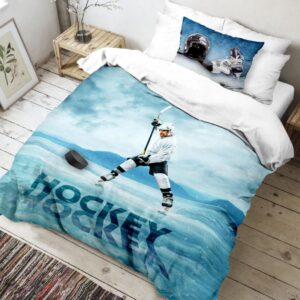 Kvalitex Bavlněné povlečení 140x200 + 70x90 cm - Hokej