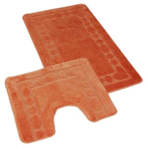 Kvalitex Koupelnová a WC předložka 60x100 + 60x50 cm - Rám terra