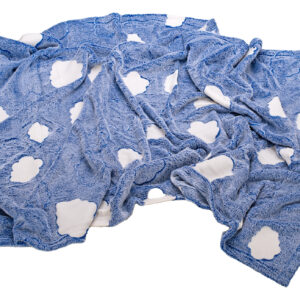 Mikro Trading a.s. Deka mikroflanel 100x150 modrá s obláčky