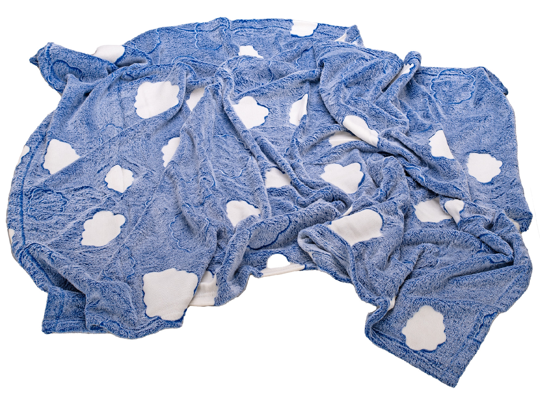 Mikro Trading a.s. Deka mikroflanel 100x150 modrá s obláčky