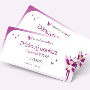 povlečemevás.cz Dárkový poukaz 500 Kč - tištěný