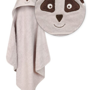 Babymatex Bavlněná osuška pro miminko s kapucí Jimmy 80x80cm - Panda
