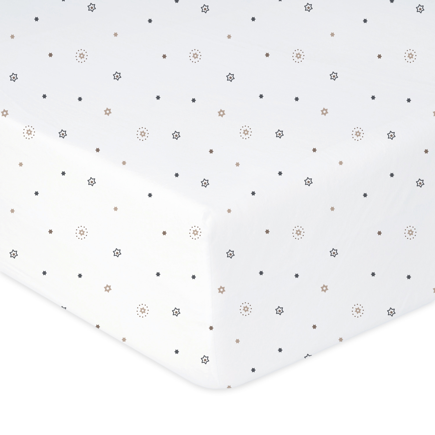 Babymatex Bavlněné prostěradlo do postýlky 70x140 cm - Hvězdičky