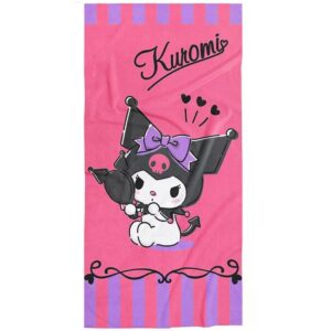 Carbotex Bavlněná froté osuška 70 x 140 cm - Kuromi Roztomilá Rebelka