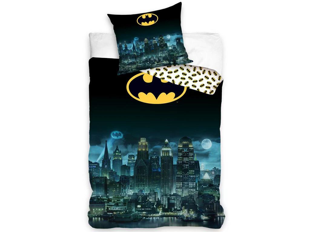 Carbotex Bavlněné povlečení 140x200 + 70x90 cm - Batman "Noční Gotham"