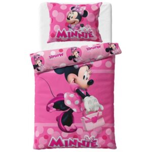 Carbotex Bavlněné povlečení 140x200 + 70x90 cm - Minnie "Módní ikona"