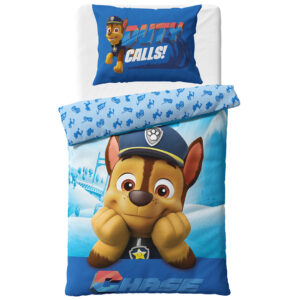 Carbotex Bavlněné povlečení 140x200 + 70x90 cm - Tlapková patrola "Policista Chase"