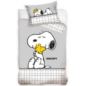 Carbotex Povlečení do postýlky 100x135 + 40x60 cm - Snoopy Nejlepší kamarádi