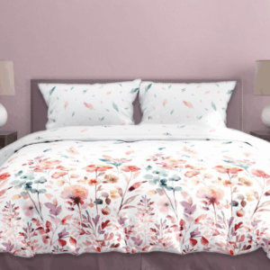 FARO Bavlněné saténové povlečení 140x200 + 70x90 cm - Milagro Verde 001