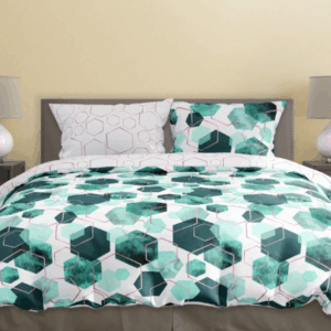 FARO Bavlněné saténové povlečení 140x200 + 70x90 cm - Milagro Verde 009