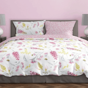 FARO Bavlněné saténové povlečení 140x200 + 70x90 cm - Milagro Verde 019