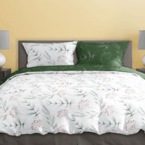 FARO Bavlněné saténové povlečení 140x200 + 70x90 cm - Milagro Verde 020