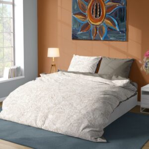 FARO Bavlněné saténové povlečení 140x200 + 70x90 cm - Milagro Verde 028