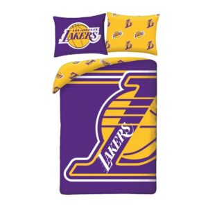 Halantex Povlečení z mikrovlákna 140x200 + 70x90 cm - Los Angeles Lakers - NBA