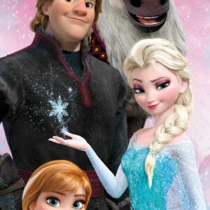 Jerry Fabrics Bavlněná froté osuška 70x140 cm - Frozen "Family 04"