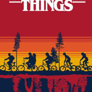 Jerry Fabrics Bavlněná froté osuška 70x140 cm - Stranger Things "Upside Down"