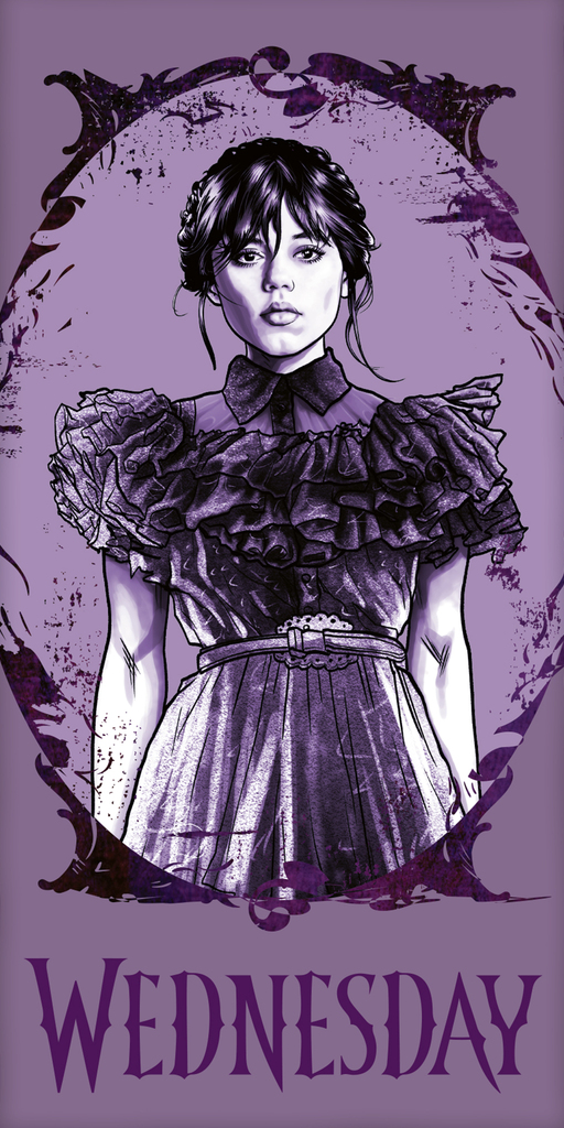 Jerry Fabrics Bavlněná froté osuška 70x140 cm - Wednesday "Purple"