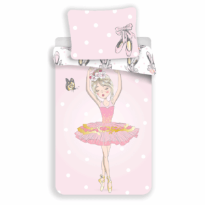 Jerry Fabrics Bavlněné povlečení 140x200 + 70x90 cm - Balerína