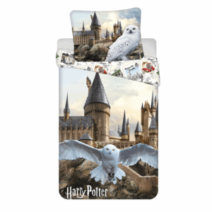 Jerry Fabrics Bavlněné povlečení 140x200 + 70x90 cm - Harry Potter "Hedwig 02"
