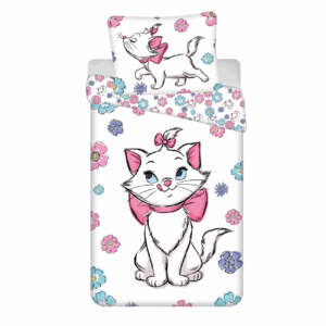 Jerry Fabrics Bavlněné povlečení 140x200 + 70x90 cm - Marie Cat "Floral"