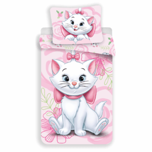 Jerry Fabrics Bavlněné povlečení 140x200 + 70x90 cm - Marie Cat "Pink 03"