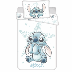 Jerry Fabrics Povlečení do postýlky 100x135 + 40x60 cm - Lilo and Stitch "White Star"