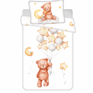 Jerry Fabrics Povlečení do postýlky 100x135 + 40x60 cm - Medvídek "Cute" baby