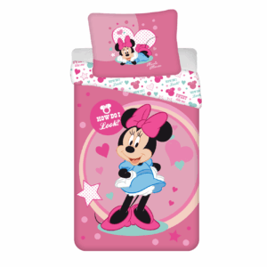 Jerry Fabrics Povlečení z mikrovlákna 140x200 + 70x90 cm - Minnie "Sweet like me"