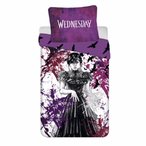 Jerry Fabrics Povlečení z mikrovlákna 140x200 + 70x90 cm - Wednesday "Raven"