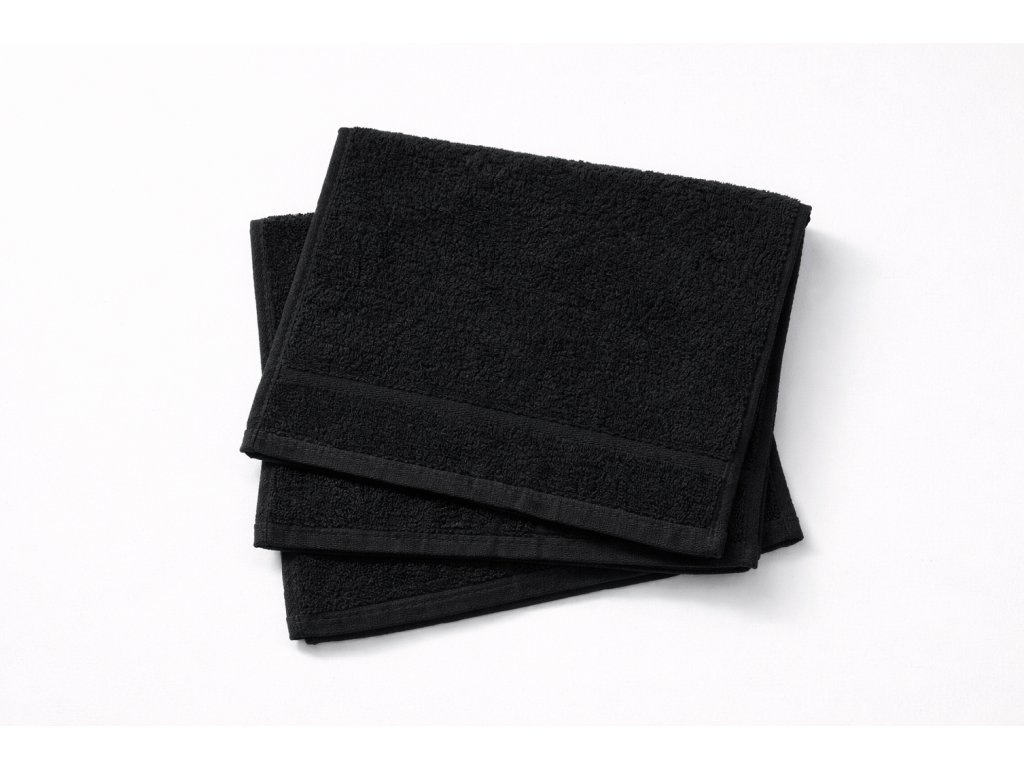 Profod Bavlněný froté ručník CLASSIC 30x50 cm - Černá