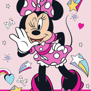 TipTrade Bavlněná froté osuška 70x140 cm - Minnie Sladká myška