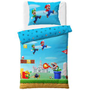 TipTrade Bavlněné povlečení 140x200 + 70x90 cm - Super Mario Bros
