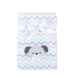 Babymatex Deka RICCO s výšivkou 75x100 cm - Bílá Pejsek