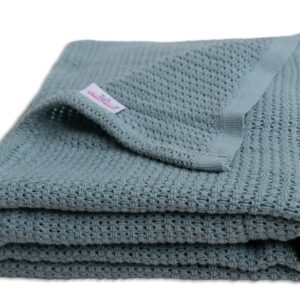 Babymatex Pletená deka LILI 75x100 cm - Modrošedá