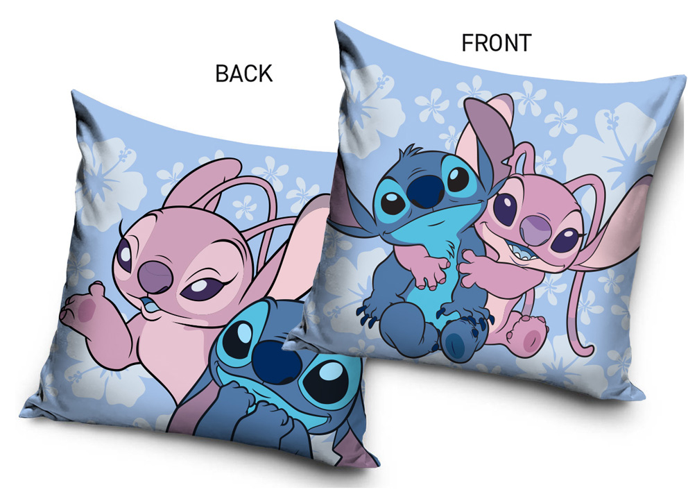 Carbotex Povlak na polštářek 40x40 cm - Lilo a Stitch "Kouzlo přátelství"