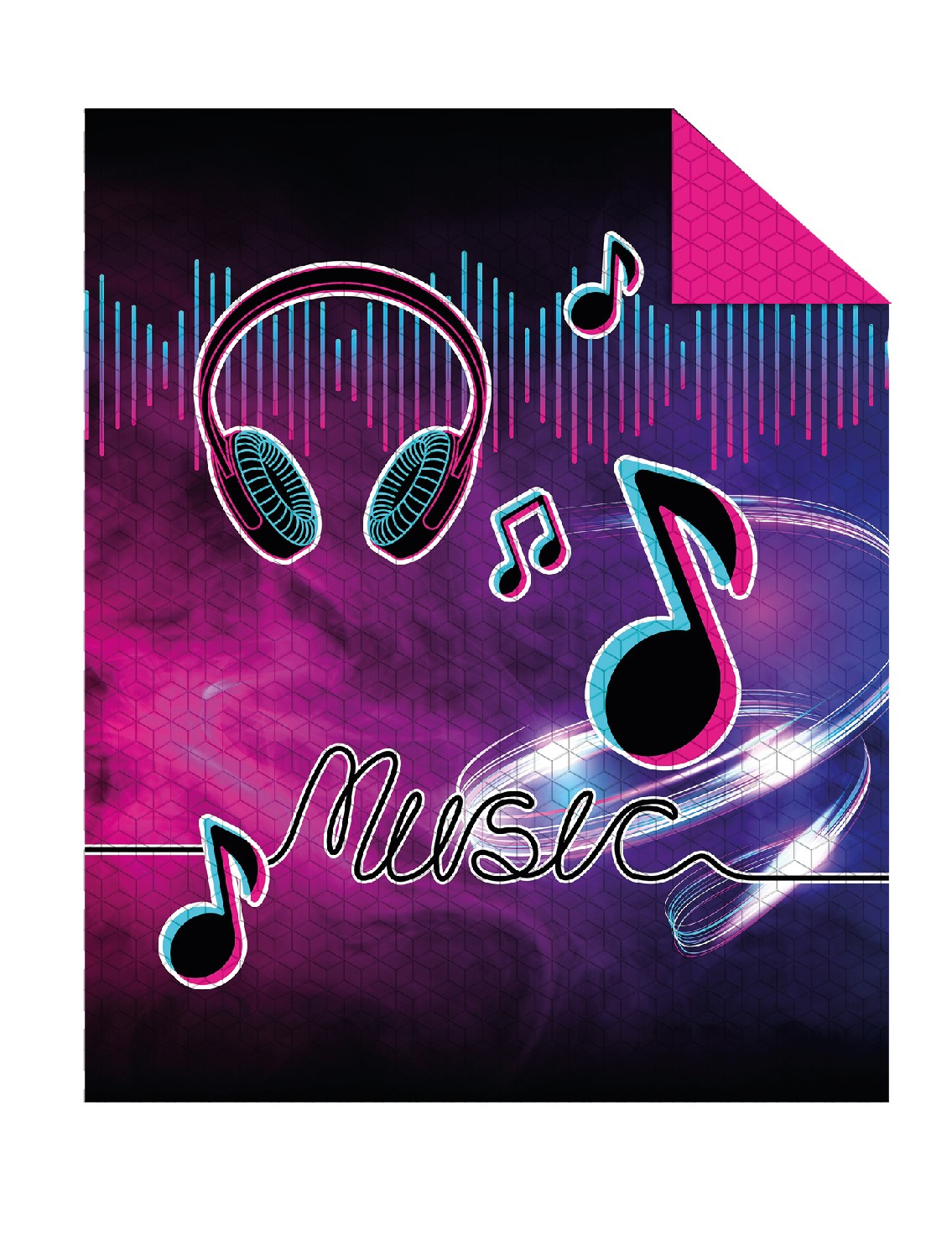 Detexpol Luxusní přehoz na postel 170x210 cm - Music