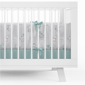 Detexpol Mantinel do postýlky 30x180cm - Sloník - šedá