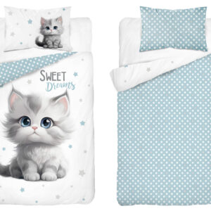 Detexpol Povlečení do postýlky 100x135 + 40x60 cm - Koťátko
