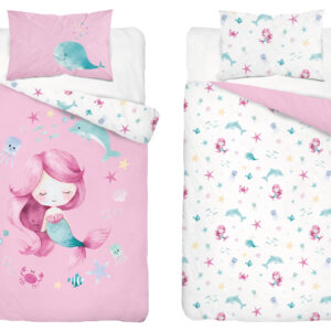 Detexpol Povlečení do postýlky 100x135 + 40x60 cm - Mořská víla a kamarádi