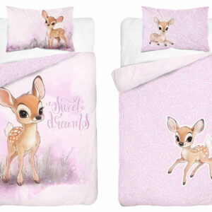 Detexpol Povlečení do postýlky 100x135 + 40x60 cm - Roztomilý srneček