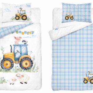 Detexpol Povlečení do postýlky 100x135 + 40x60 cm - Veselá farma