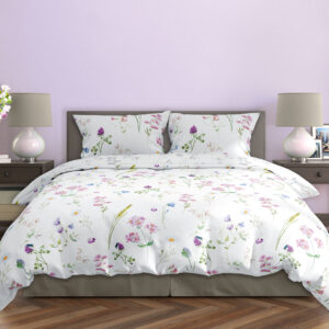 FARO Bavlněné saténové povlečení 140x200 + 70x90 cm - Milagro Verde 013