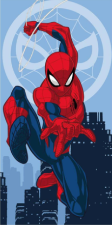 Jerry Fabrics Bavlněná froté osuška 70x140 cm - Spider-man "Jump 03"
