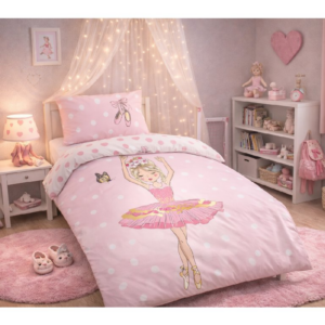 Jerry Fabrics Bavlněné povlečení 140x200 + 70x90 cm - Balerína