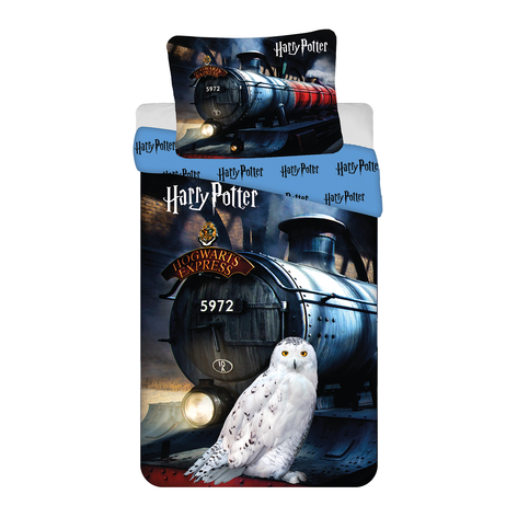 Jerry Fabrics Bavlněné povlečení 140x200 + 70x90 cm - Harry Potter "Hogwarts Express"
