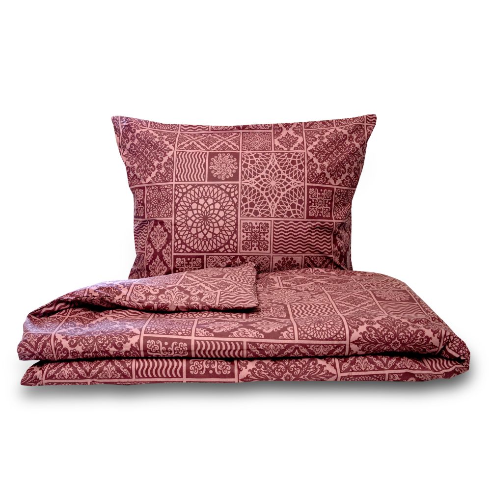 Kvalitex Bavlněné povlečení 140x200 + 70x90 cm - TOKYO vínové